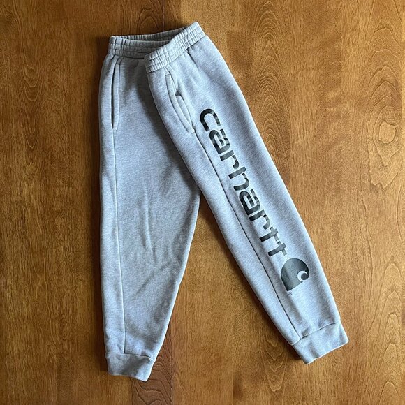 Carhartt gray logo sweatpants 6 - Picture 1 of 9